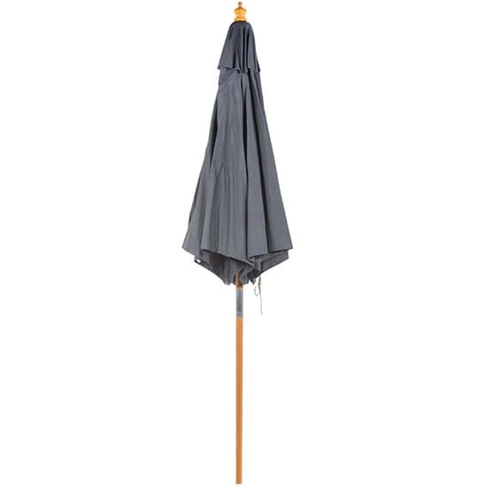 Lavi Round 2.5M Parasol With Wood Pulley In Dark Grey_2
