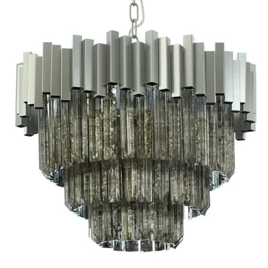 Lawton Small Mirrored Glass Chandelier Ceiling Light In Nickel_4