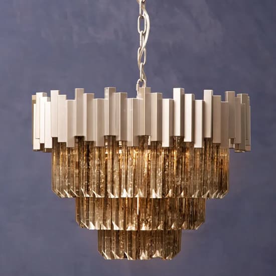 Lawton Small Mirrored Glass Chandelier Ceiling Light In Nickel_5