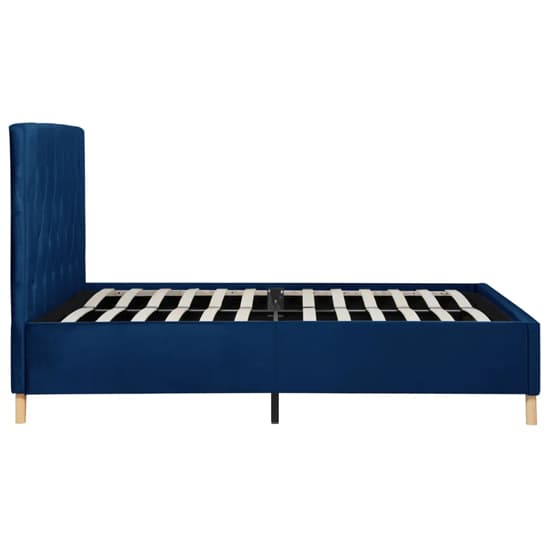 Laxly Fabric King Size Bed In Blue_4