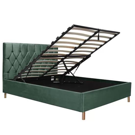 Laxly Fabric Ottoman Double Bed In Green_5