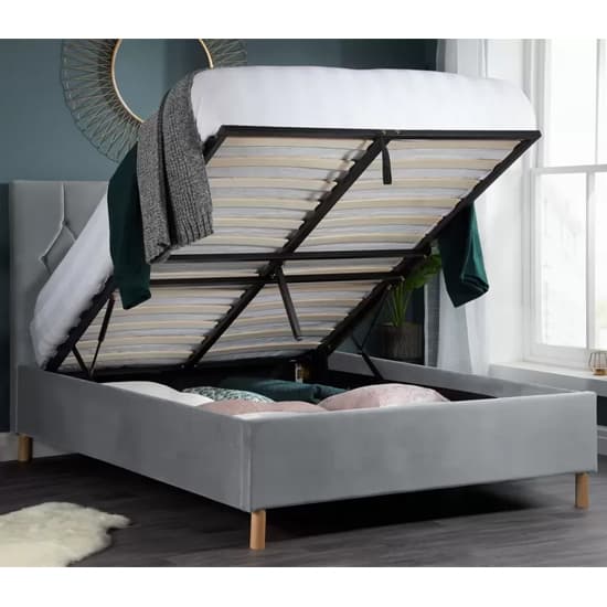 Laxly Fabric Ottoman Double Bed In Grey_2