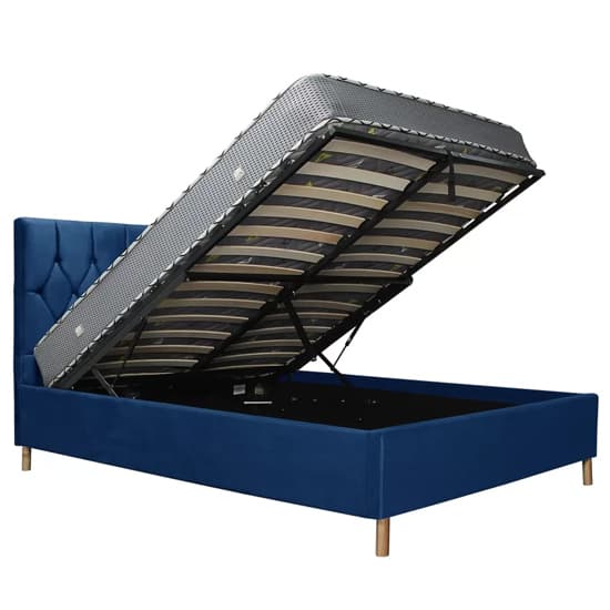 Laxly Fabric Ottoman King Size Bed In Blue_4