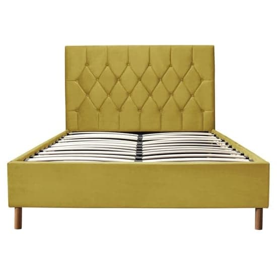 Laxly Fabric Ottoman King Size Bed In Mustard_6