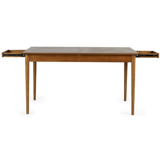 Layton Extending Wooden Dining Table With 2 Drawers In Cherry_3