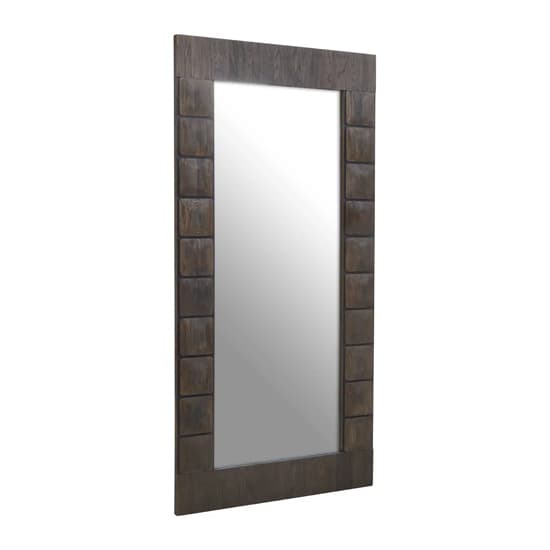 Layton Floor Mirror With Light Oak Solid Wood Frame_2
