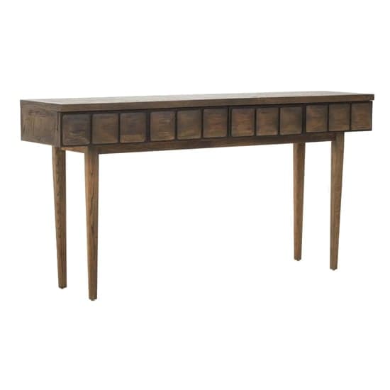 Layton Solid Wood Console Table With 4 Drawers In Light Oak_2