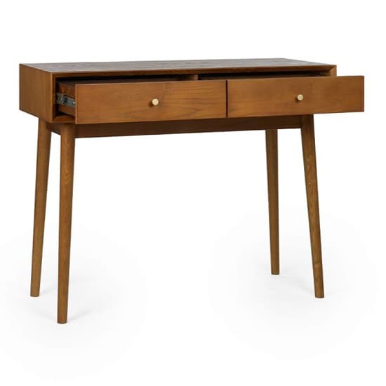 Layton Wooden Console Table With 2 Drawers In Cherry_4