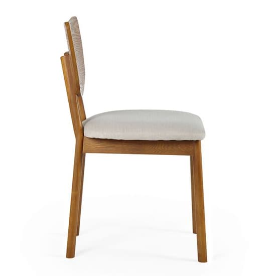 Layton Wooden Dining Chair In Cherry With Padded Seat_3