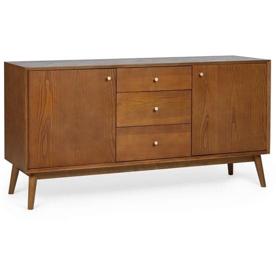 Layton Wooden Sideboard Large With 2 Doors 3 Drawers In Cherry_2