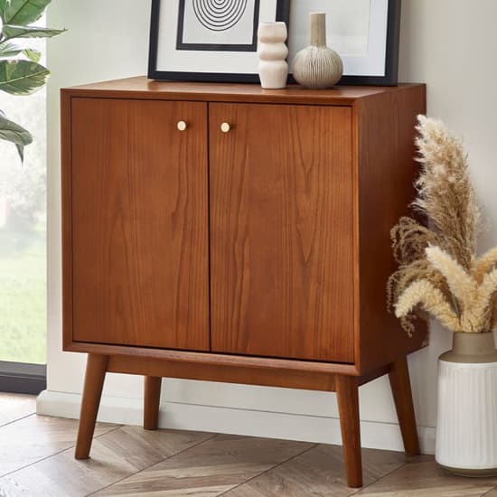 Layton Wooden Sideboard Small With 2 Doors In Cherry_1