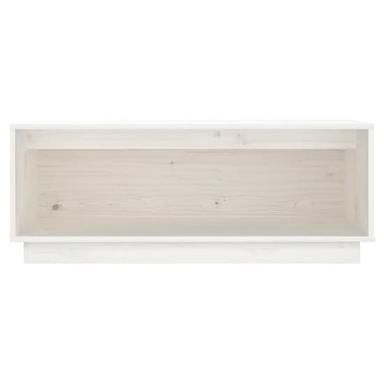 Lazaro Solid Pinewood TV Stand With Undershelf In White_3