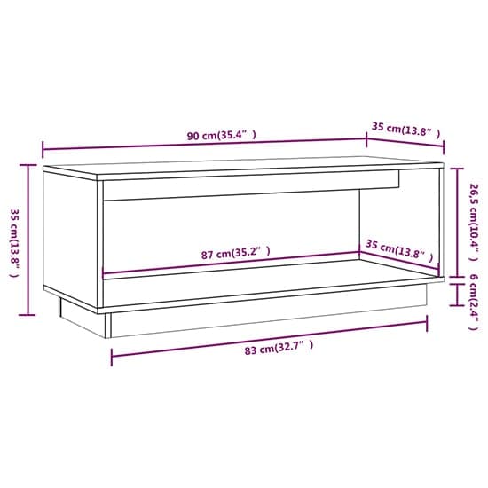 Lazaro Solid Pinewood TV Stand With Undershelf In White_4