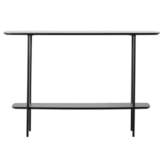 Leadwort Wooden Console Table In Black Marble Effect_2