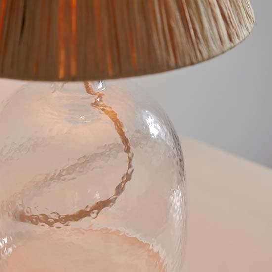 Lecce Natural Raffia Shade Table Lamp With Clear Glass Base_4
