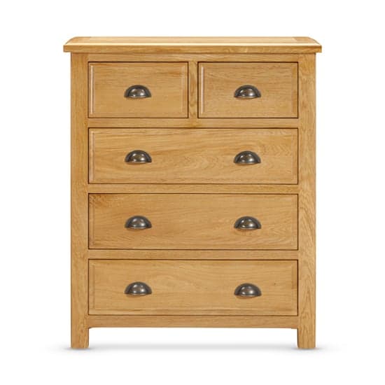 Lecco Wooden Chest Of 5 Drawers In Oak_1