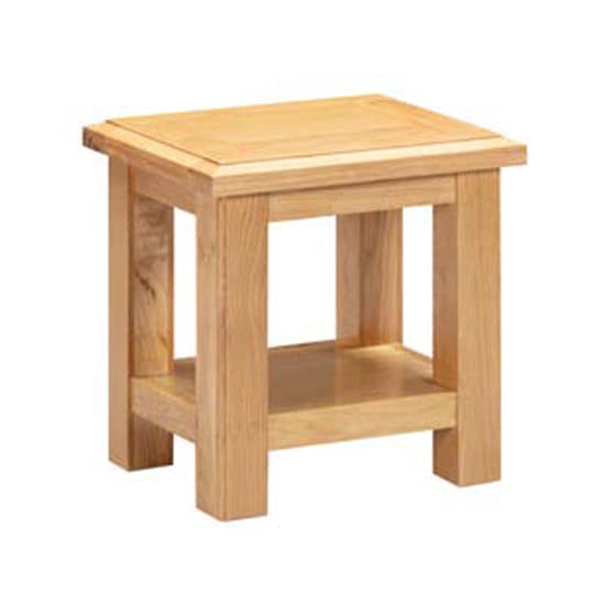 Lecco Wooden Lamp Table Square In Oak_2