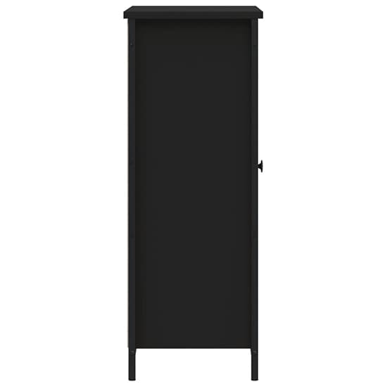 Lecco Wooden Sideboard With 1 Door 2 Shelves In Black_5