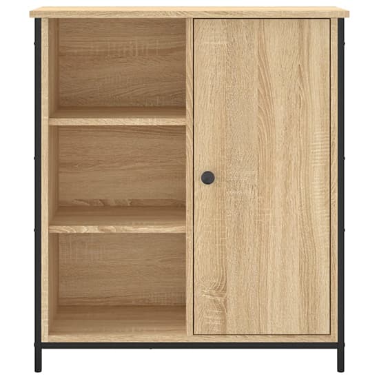 Lecco Wooden Sideboard With 1 Door 2 Shelves In Sonoma Oak_4