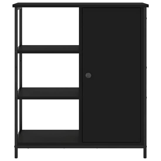 Lecco Wooden Sideboard With 1 Door 3 Shelves In Black_4
