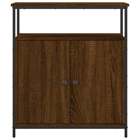 Lecco Wooden Sideboard With 2 Doors 1 Shelf In Brown Oak_4