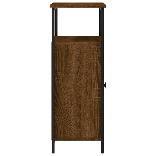 Lecco Wooden Sideboard With 2 Doors 1 Shelf In Brown Oak_5
