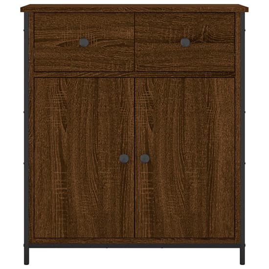 Lecco Wooden Sideboard With 2 Doors 2 Drawers In Brown Oak_4