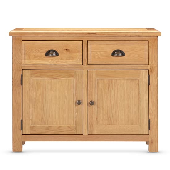 Lecco Wooden Sideboard With 2 Doors 2 Drawers In Oak_1