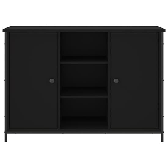 Lecco Wooden Sideboard With 2 Doors 2 Shelves In Black_4