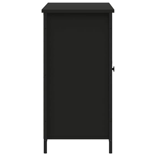 Lecco Wooden Sideboard With 2 Doors 2 Shelves In Black_5