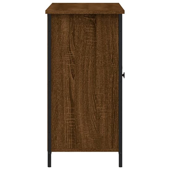 Lecco Wooden Sideboard With 2 Doors 2 Shelves In Brown Oak_5