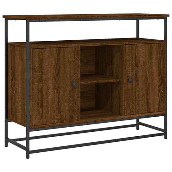 Lecco Wooden Sideboard Large With 2 Doors In Brown Oak_2