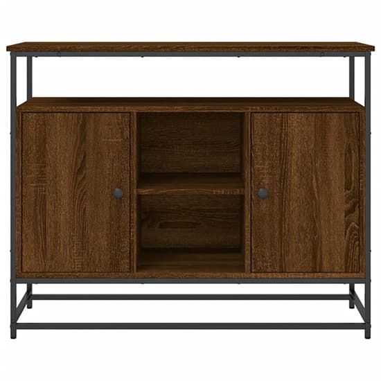 Lecco Wooden Sideboard Large With 2 Doors In Brown Oak_4