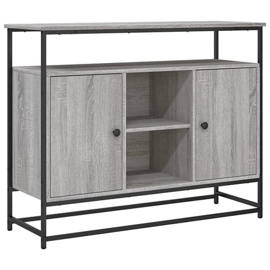 Lecco Wooden Sideboard Large With 2 Doors In Grey Sonoma Oak_2