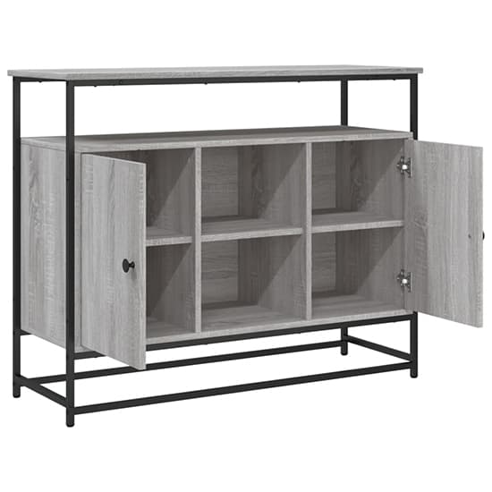 Lecco Wooden Sideboard Large With 2 Doors In Grey Sonoma Oak_3