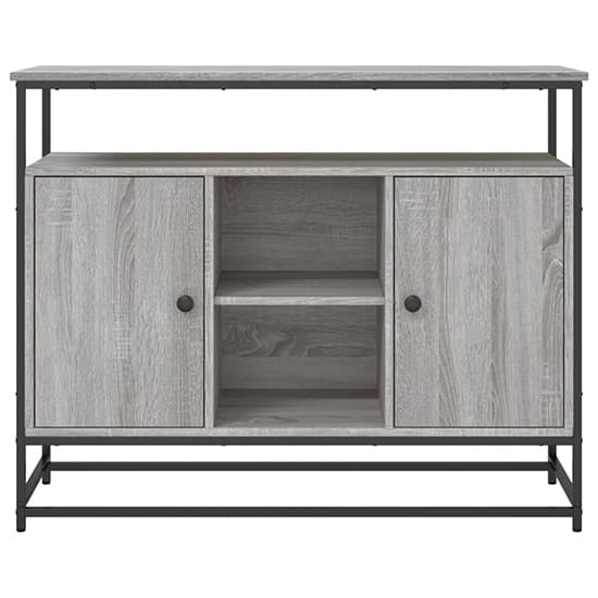 Lecco Wooden Sideboard Large With 2 Doors In Grey Sonoma Oak_4