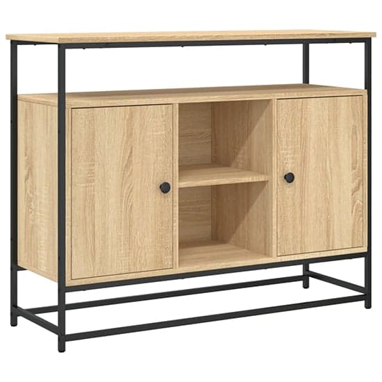 Lecco Wooden Sideboard Large With 2 Doors In Sonoma Oak_2