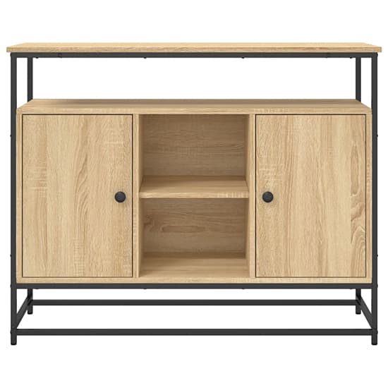 Lecco Wooden Sideboard Large With 2 Doors In Sonoma Oak_4