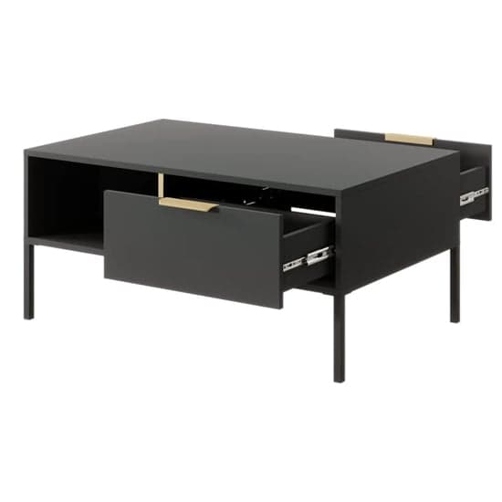 Lech Wooden Coffee Table With 2 Drawers In Anthracite_2