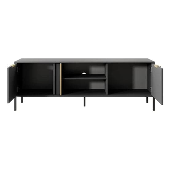 Lech Wooden TV Stand With 2 Doors 1 Shelf In Anthracite_4