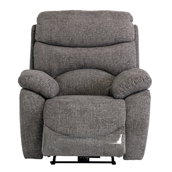 Leda Fabric Electric Recliner Armchair With USB In Ash_1