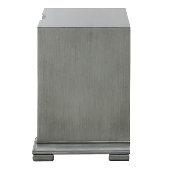 Leeds Mirrored Bedside Cabinet With 3 Drawers In Grey_6