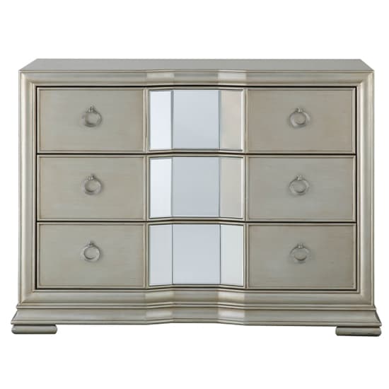Leeds Mirrored Chest Of 3 Drawers In Champagne_2