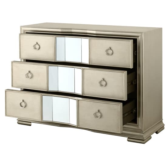 Leeds Mirrored Chest Of 3 Drawers In Champagne_3
