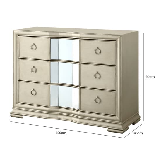 Leeds Mirrored Chest Of 3 Drawers In Champagne_6