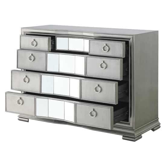 Leeds Mirrored Chest Of 5 Drawers In Grey_3