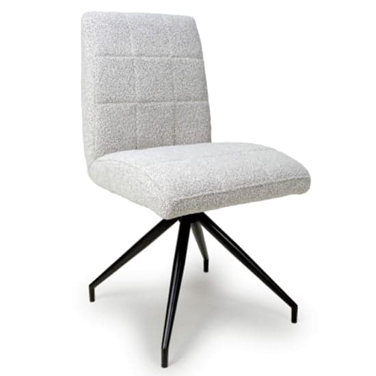 Legain Smoke Grey Boucle Fabric Dining Chairs In Pair_2