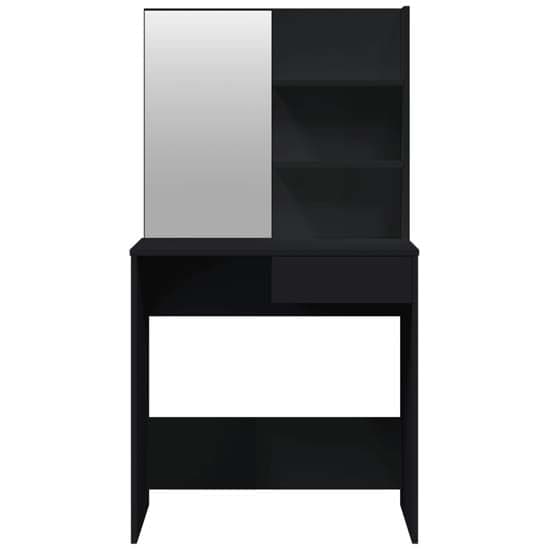 Legian Wooden Dressing Table With Stool In Black_4