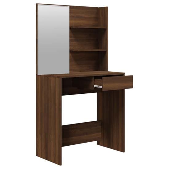 Legian Wooden Dressing Table With Stool In Brown Oak_3