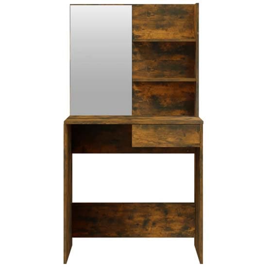 Legian Wooden Dressing Table With Stool In Smoked Oak_4